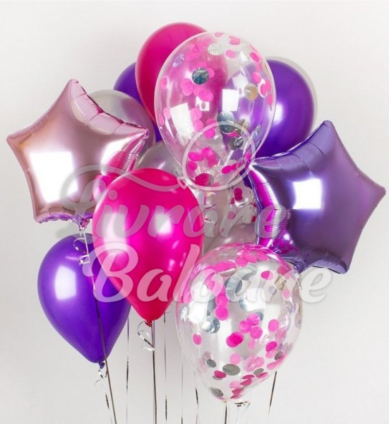 Buchet Baloane cu Heliu (LB-12001)