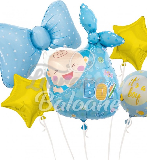 5 гелиевых шариков для новорожденных (LB-14006)
