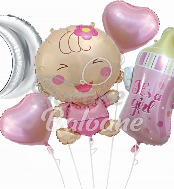 5 гелиевых шариков_Новорожденный (LB-14007)
