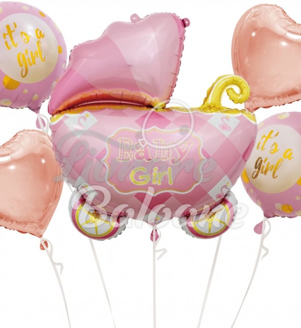 Гелиевые шары_Выписка из роддома (LB-14009)