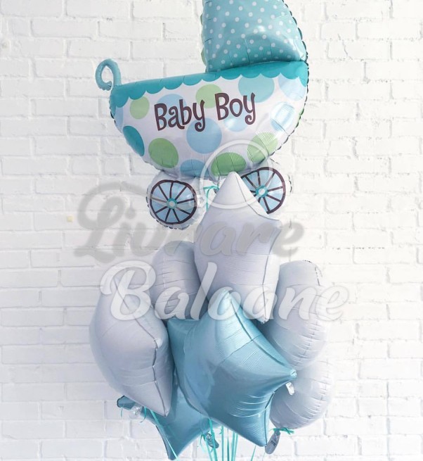 Гелиевые шары_Выписка из роддома (LB-14021)