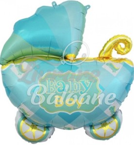 Гелиевый шар_Детская коляска МАЛЬЧИК (LB-14025)