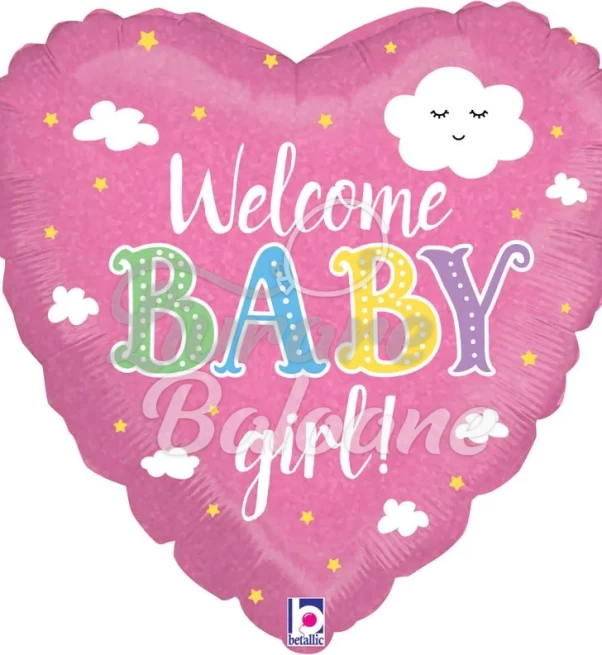 Balon cu Heliu_Welcome Baby Girl (LB-14029)
