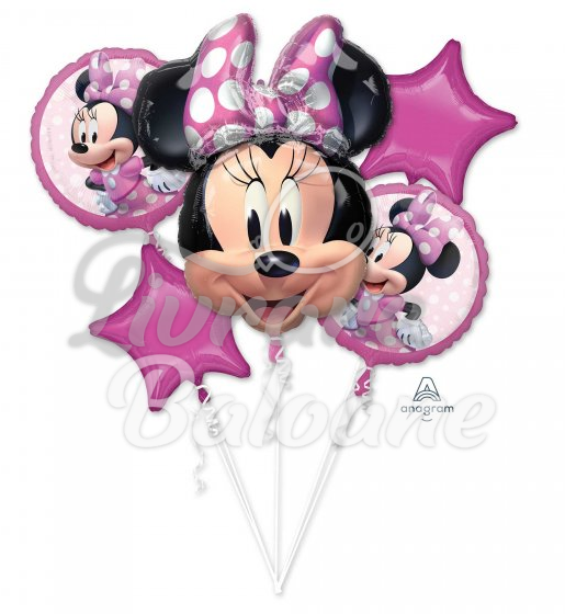 5 Baloane cu Heliu_Minnie Mouse