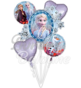 Buchet din 5 Baloane cu Heliu_FROZEN (LB-19284)
