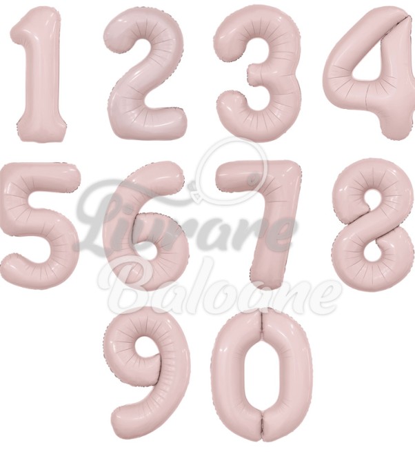 Baloane cu Heliu Cifre "Trandafir Prǎfuit"