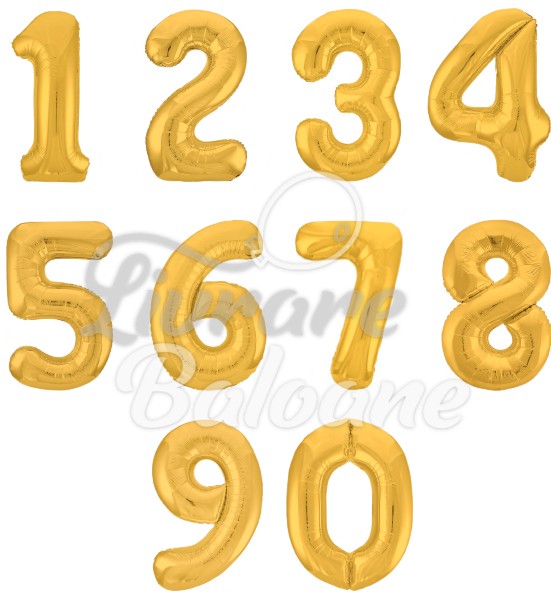 Baaloane cu Heliu Cifre "Aur"