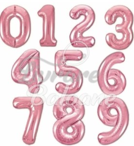 Baloane cu Heliu Cifre "Flamingo"