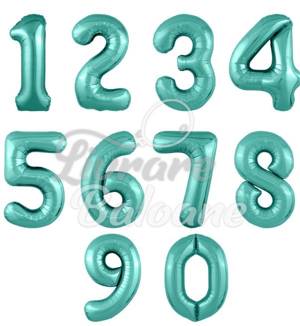 Baloane cu Heliu Cifre "Biscaia Verde"