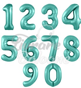 Baloane cu Heliu Cifre "Biscaia Verde"