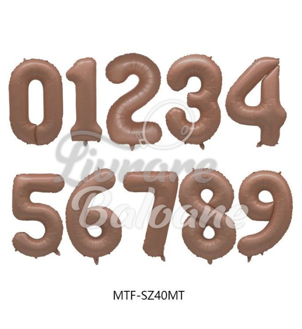 Baloane cu Heliu Cifre "Chocolate"