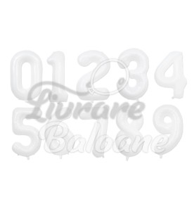 Baloane cu Heliu Cifre "Albe"
