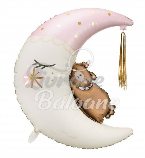 Balon cu Heliu_Ursuleț pe Lună (LB-14036)