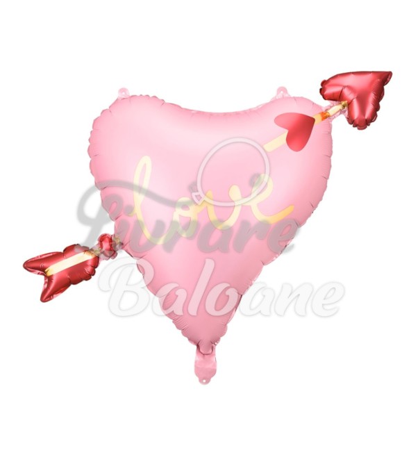 Гелиевый шар_СЕРДЦЕ СО СТРЕЛКОЙ