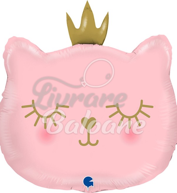 Balon cu Heliu_PISICA PRINȚESĂ ROZ