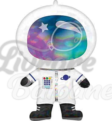 Astronaut holografic iridescent