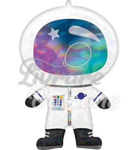 Astronaut holografic iridescent