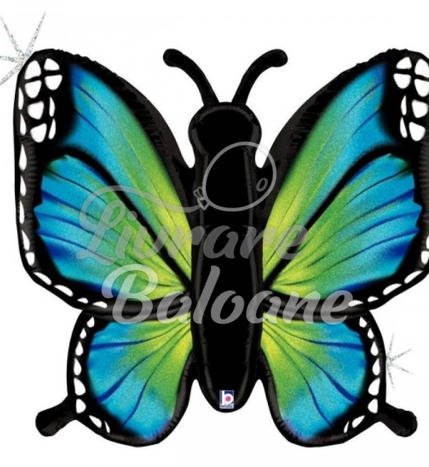 Balon cu Heliu_Fluture albastru radiant