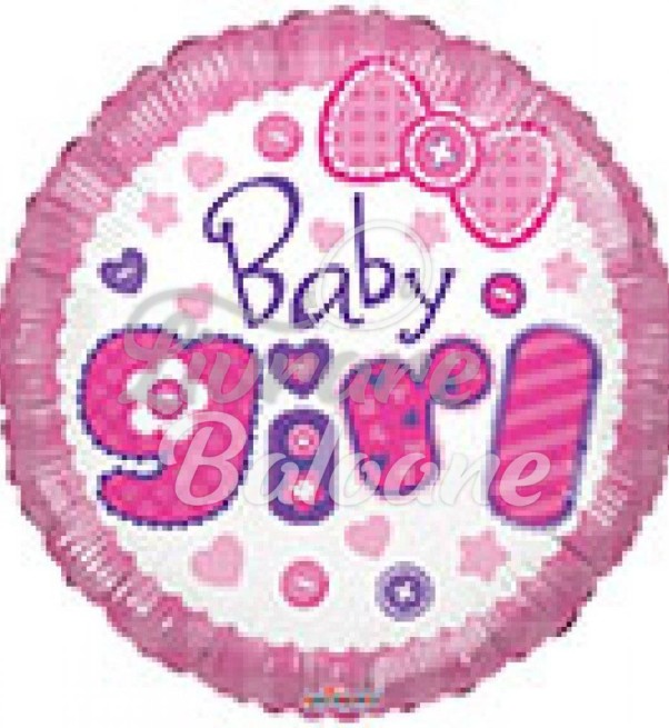 Гелиевый шар_Круг_Одеяло для новорожденной девочки (LB-14052)