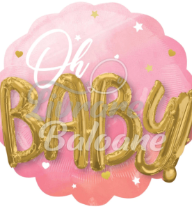 Balon cu Heliu_Cerc_OH BABY_FETIȚĂ (LB-14054)