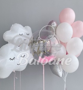 Mini Decor_Baloane cu Heliu Nou_Născut_Fetiță (LB-14062)