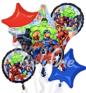 5 Baloane cu Heliu_Avengers_Marvel_Powers Unite