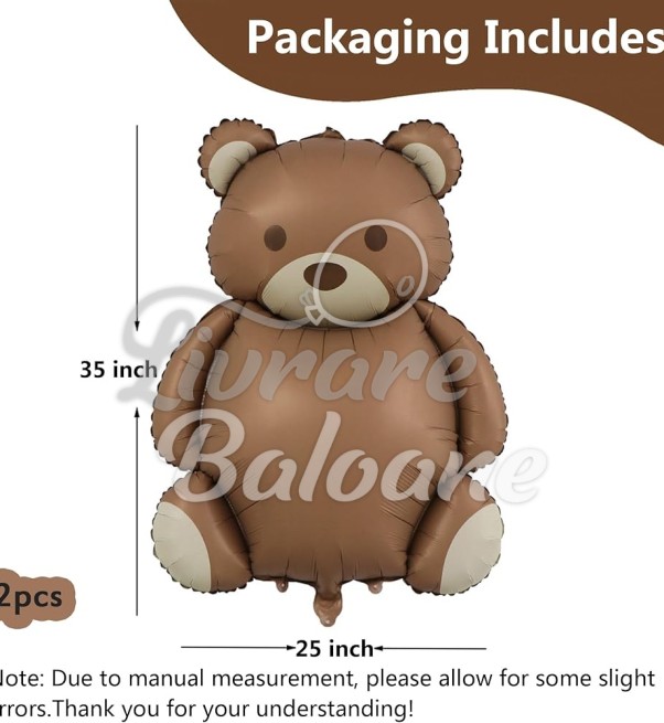 Balon cu Heliu_Urs din Satin