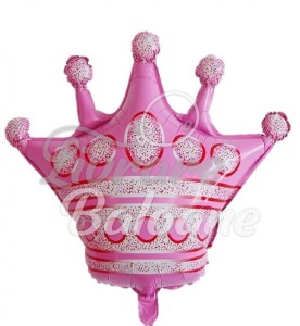 Balon cu Heliu_COROANĂ ROZ 90 cm