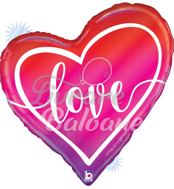 Balon cu heliu_INIMĂ_Love 89 cm