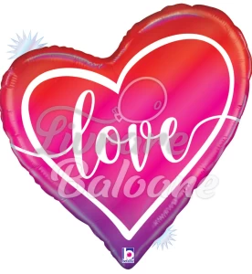 Гелиевый шар_СЕРДЦЕ_Love 89 см