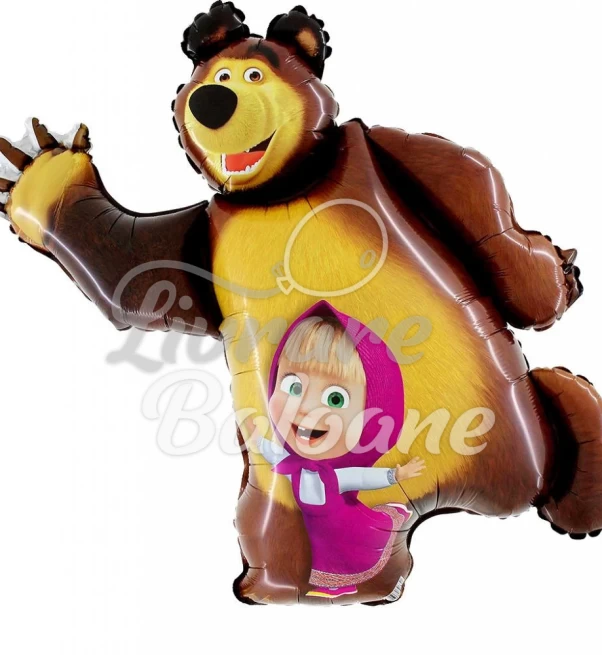 Гелиевый шар_МИША_И_МАША 107 см