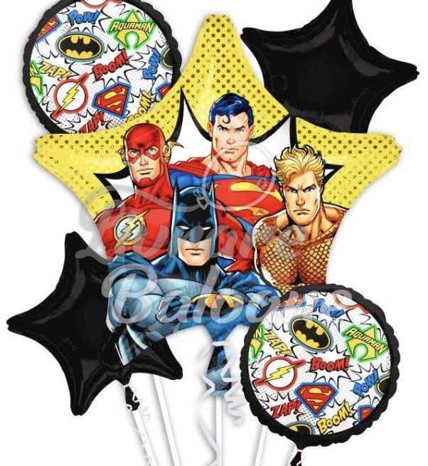 5 baloane cu Heliu_AVENGERS_Liga Justiției