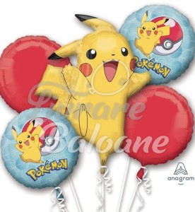 5 гелиевых шаров_POKEMON_Pikachu