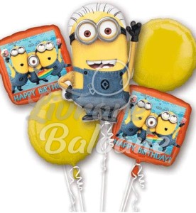 5 гелиевых шаров_MINION