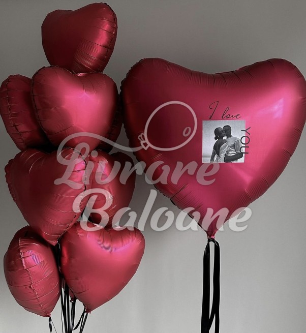 Set Inimi Rosii cu Heliu (LB-16047)
