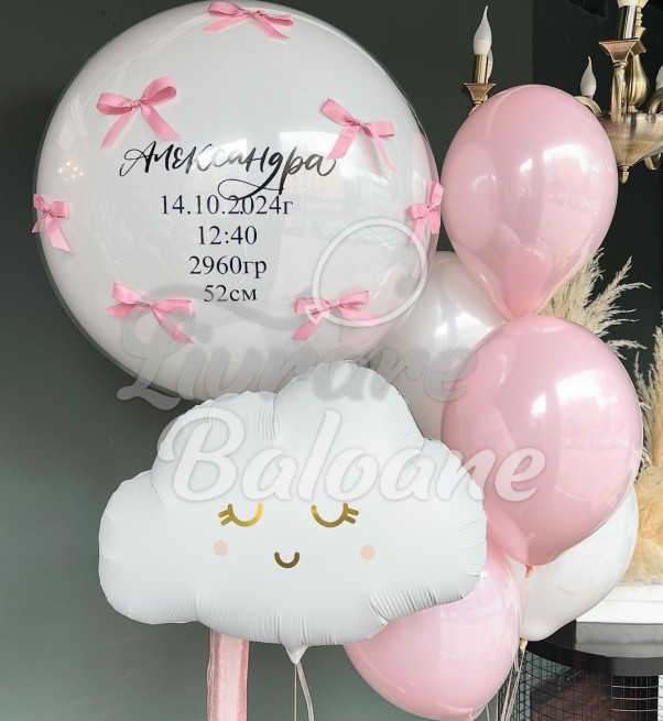 Гелиевые шары_Новорожденная девочка (LB-14075)