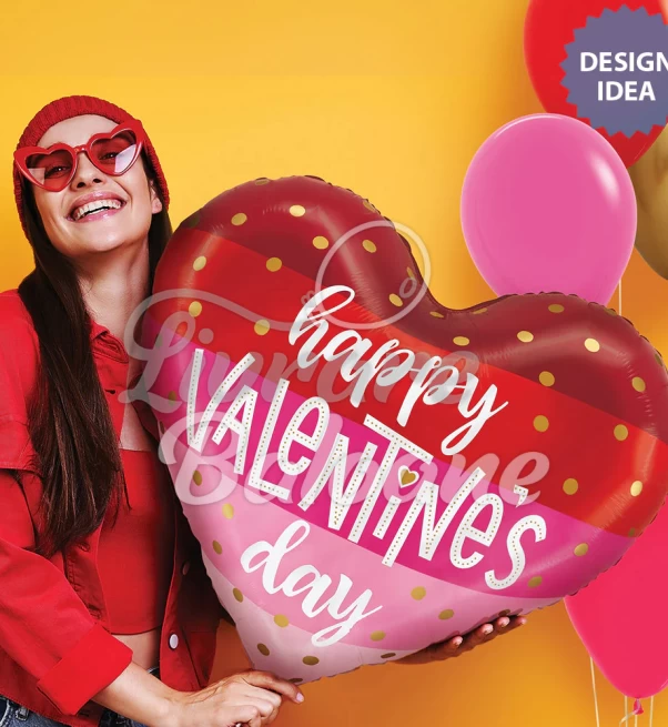 Balon cu Heliu "Valentine Heart" (LB-16049)