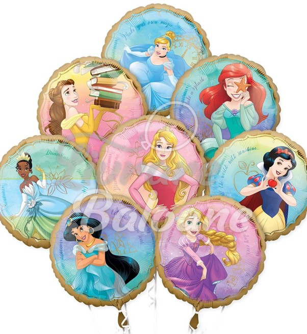 Set 8 Baloane cu Heliu_Prințese