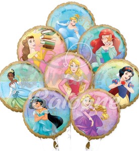 Set 8 Baloane cu Heliu_Prințese