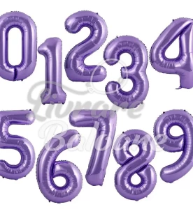 Baloane cu Heliu Cifre "Violete"