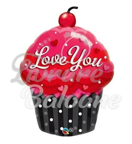 Balon cu Heliu Cupcake_LOVE YOU (LB-16061)