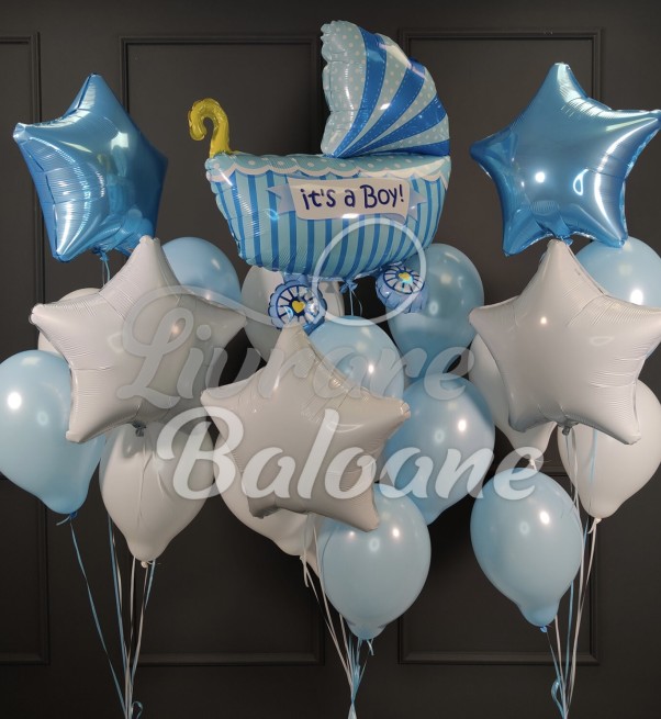 Set_Baloane cu Heliu_Nou Născut Băiețel (LB-14087)