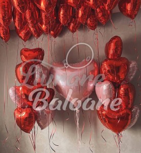 Домашний сюрприз с воздушными шарами в форме сердца (LB-16064)