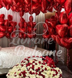 Декор для дома из 120 красных сердечек (LB-16065)