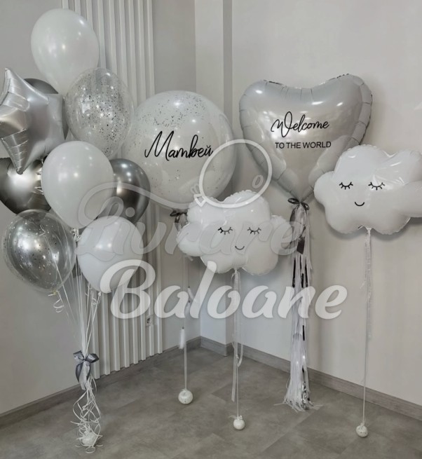 Decor din baloane pentru copii Nou-Născuți (LB-14095)