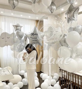 Decor cu Baloane personalizate_Externare din Maternitate (LB-14096)