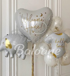 Set Baloane cu Heliu și Inscripție_Nou Nǎscut (LB-14099)