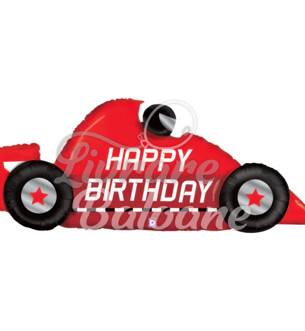 Balon cu Heliu_Mașină de curse la ziua de naștere 142 cm