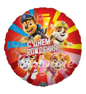 Balon cu Heliu_Paw Patrol_LA MULȚI ANI_Cerc