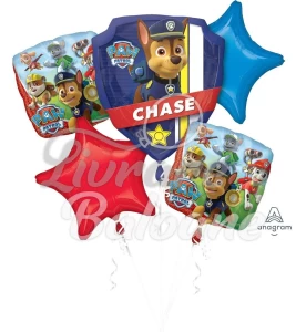 5 Baloane cu Heliu_Paw_Patrol_Patrula Cățelușilor